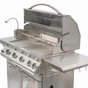 LUX 700 STAINLESS STEEL GAS GRILL CART