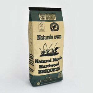 NATURE'S OWN NATURAL MAPLE HARDWOOD BRIQUETTES